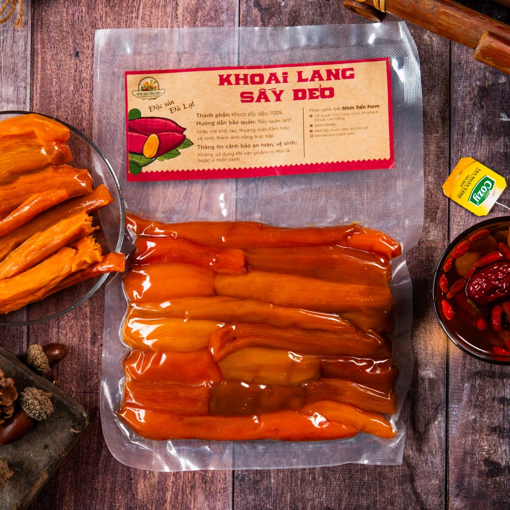 Khoai lang mật sấy dẻo - Minh Tiến Farm - Đặc sản Đà Lạt
