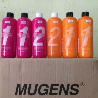 Uốn lạnh dùng cho tóc thường và tóc yếu Mugensi enzyme multi texture perm 2x500ml