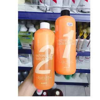 Uốn lạnh dùng cho tóc thường và tóc yếu Mugensi enzyme multi texture perm 2x500ml