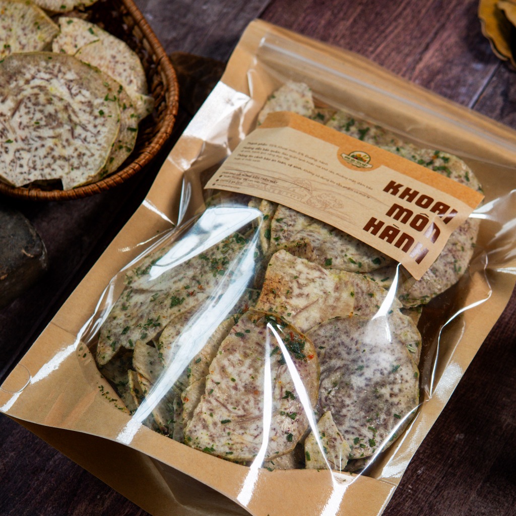 Khoai môn hành sấy giòn - Minh Tiến Farm - Đặc sản Đà Lạt