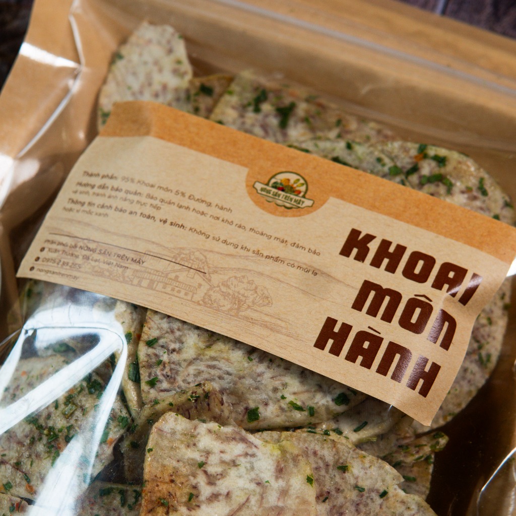 Khoai môn hành sấy giòn - Minh Tiến Farm - Đặc sản Đà Lạt
