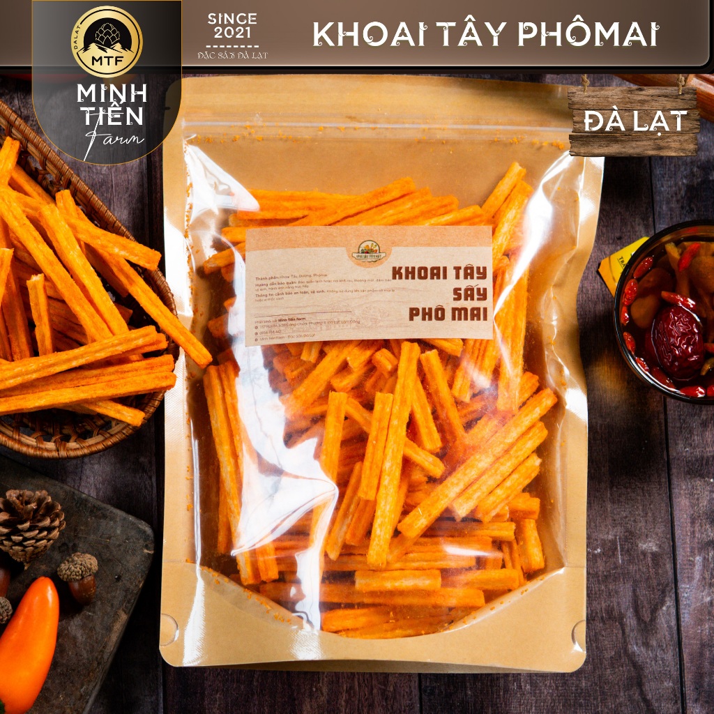 Khoai tây sấy phô mai - Minh Tiến Farm - Đặc sản Đà Lạt