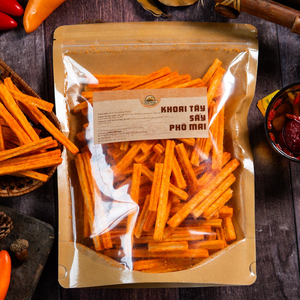 Khoai tây sấy phô mai - Minh Tiến Farm - Đặc sản Đà Lạt
