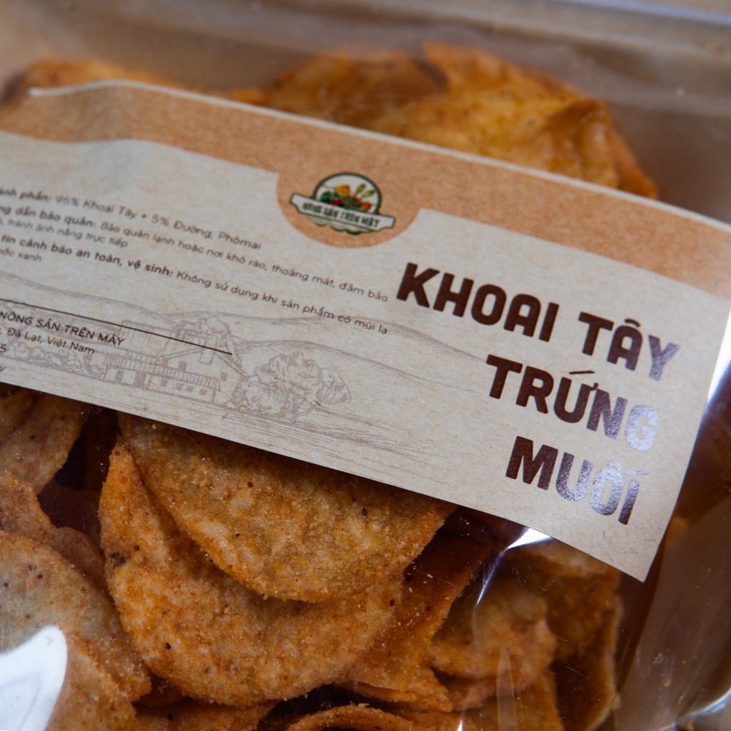 Khoai tây sấy trứng muối - Minh Tiến Farm - Đặc sản Đà Lạt