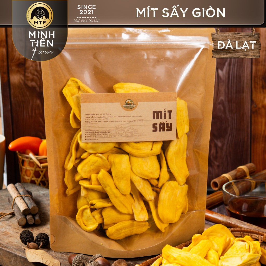 Mít sấy giòn - Minh Tiến Farm - Ngọt tự nhiên - Đặc sản Đà Lạt
