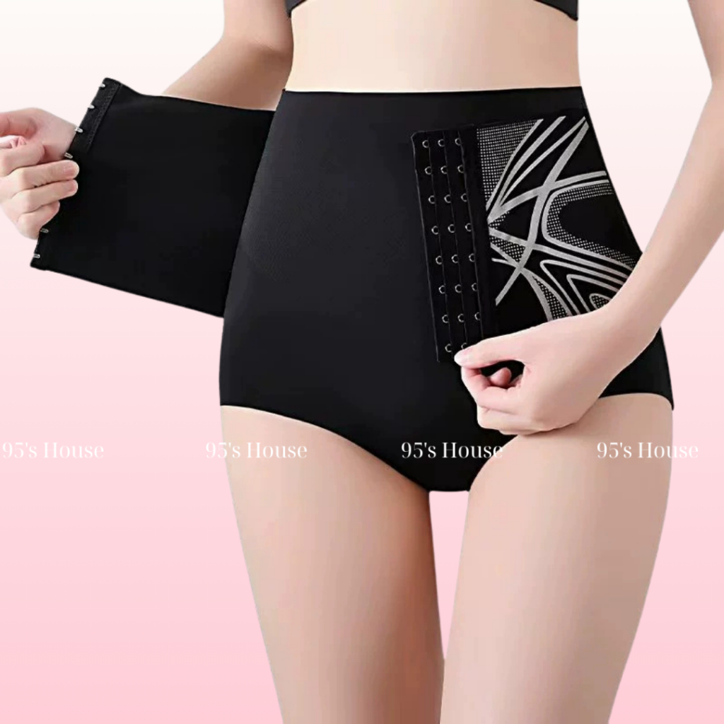 Quần Gen Nịt Bụng Dưới Móc Cài Su Đúc Co Giãn, Quần Lót Định Hình QG18
