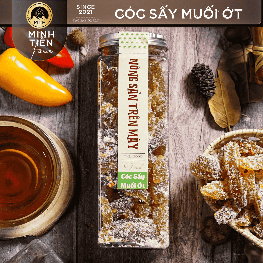 Cóc sấy muối ớt Minh Tiến Farm - Chua ngọt, dẻo - Đặc Sản Đà Lạt