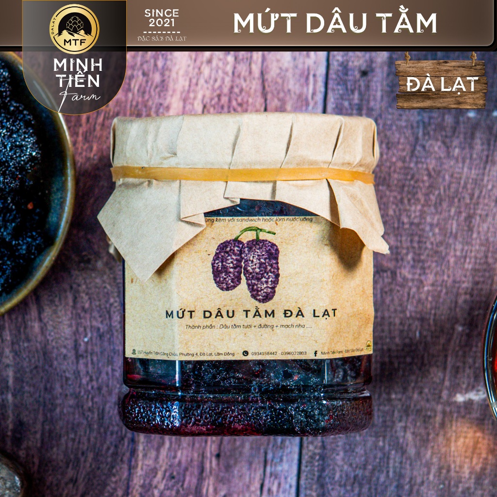 Mứt dâu tây, dâu tằm - Minh Tiến Farm - Đặc sản Đà Lạt