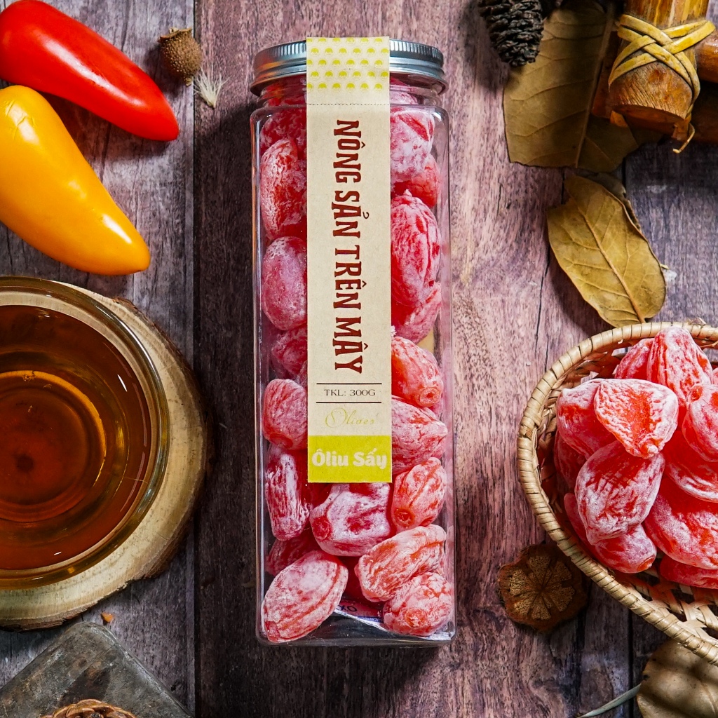 Ô liu hồng sấy dẻo (đào hồng) - Minh Tiến Farm - Đặc sản Đà Lạt