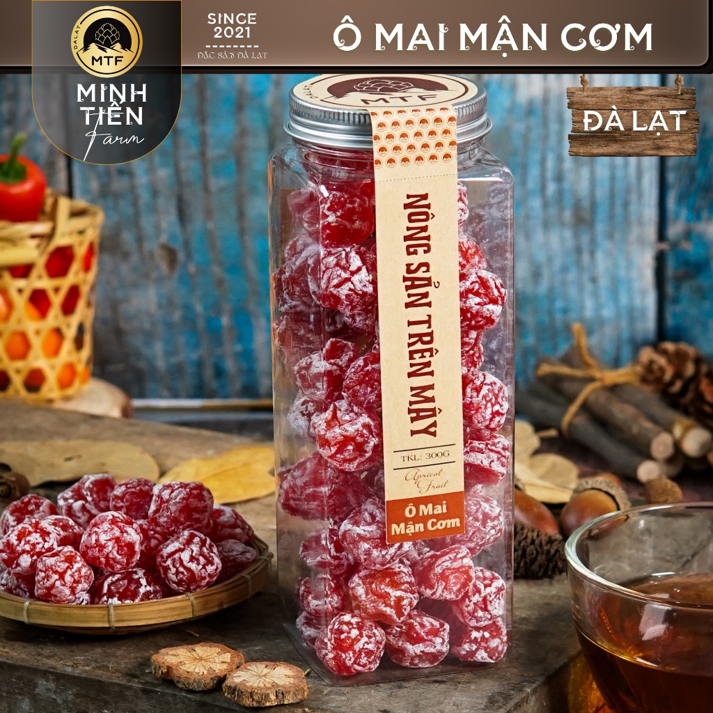 Ô mai mận cơm - Minh Tiến Farm - Đặc sản Đà Lạt