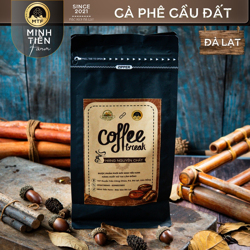 Cà Phê Nguyên Chất Lâm Đồng - Minh Tiến Farm - Đặc sản Đà Lạt