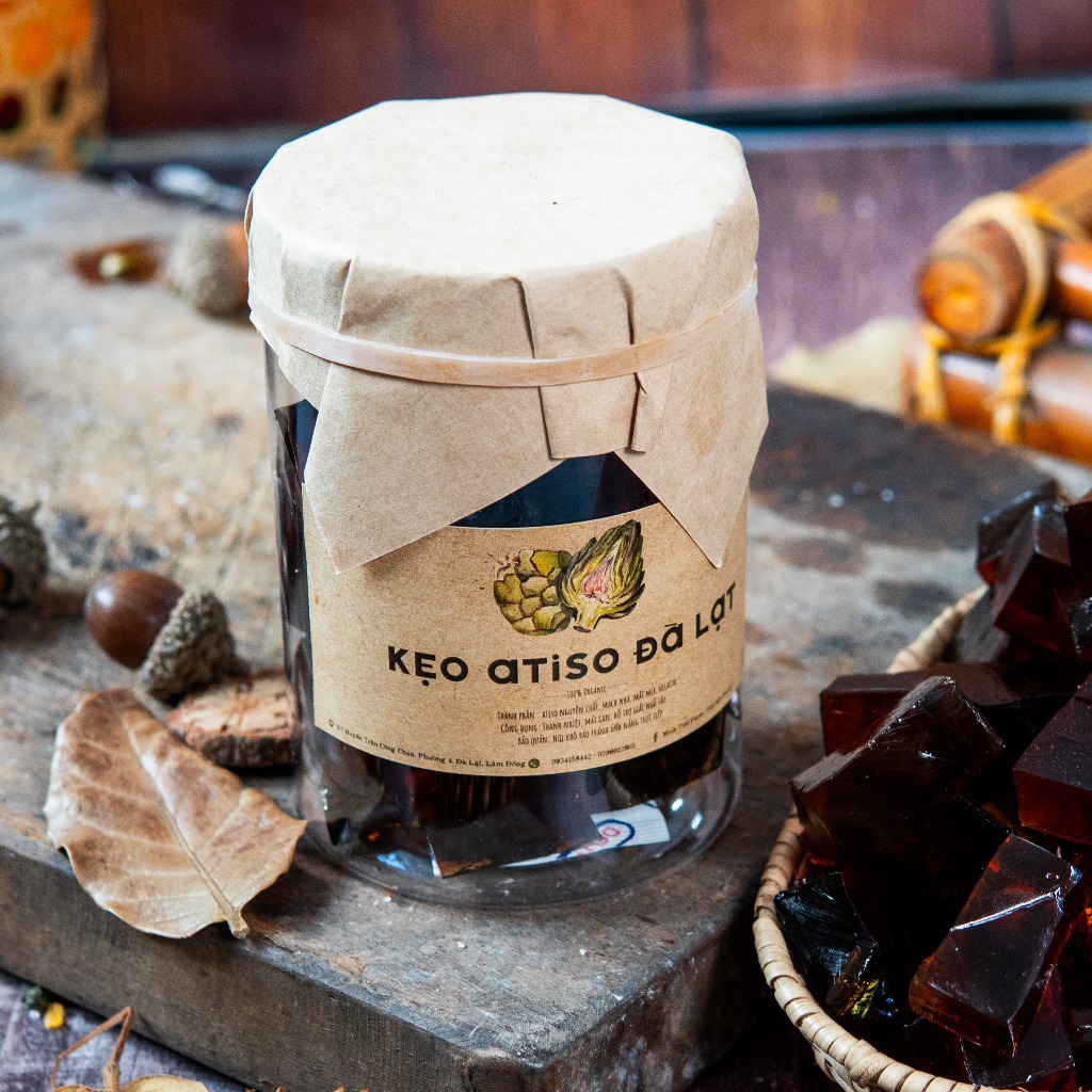 Kẹo dẻo thạch atiso nguyên vị, mát gan, ngủ ngon - Minh Tiến Farm - Đặc sản Đà Lạt
