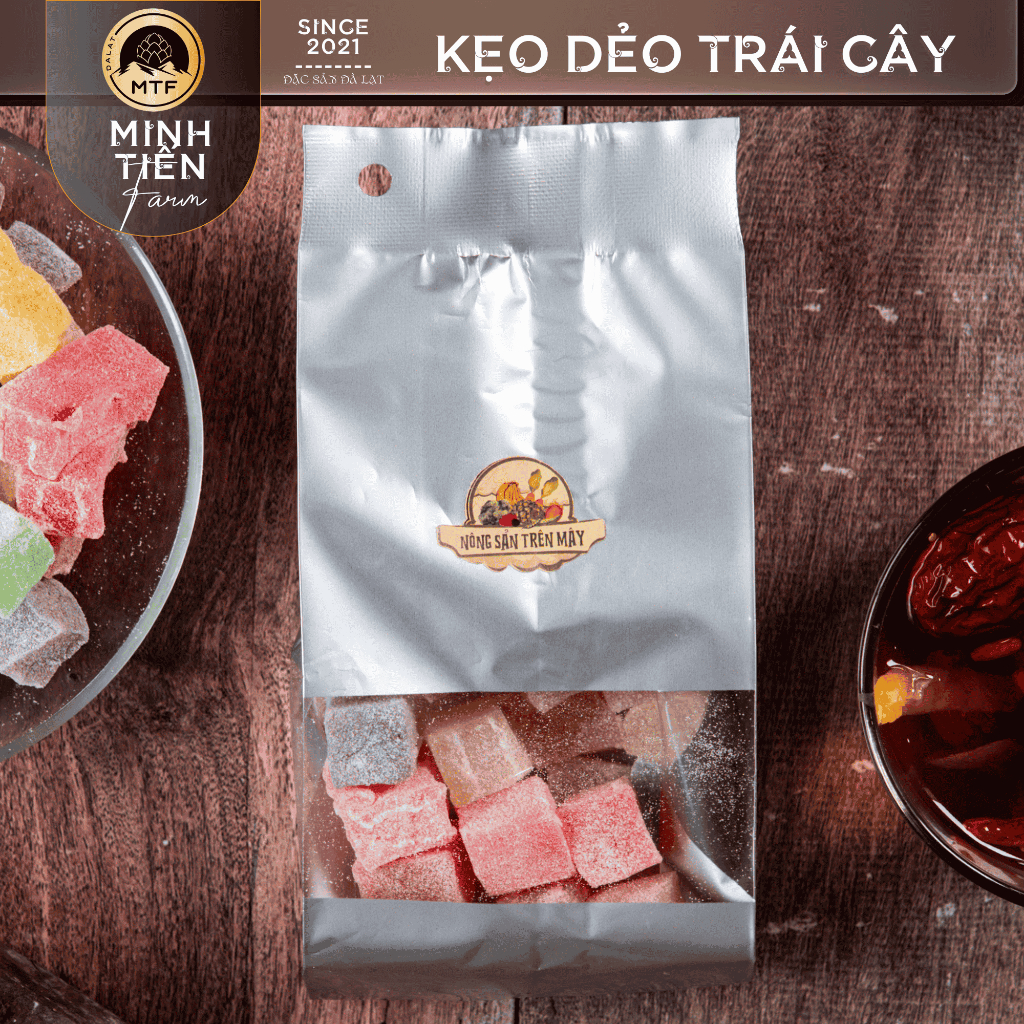 Kẹo dẻo trái cây, thập cẩm - Minh Tiến Farm - Đặc sản Đà Lạt