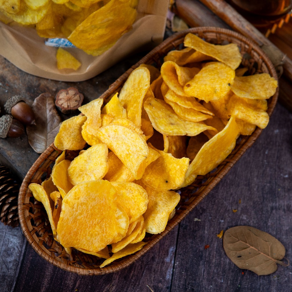 Khoai lang sấy mật ong organic không dầu gốc Đà Lạt Minh Tiến Farm