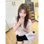 FREESHIP ÁO ĐIỆU DÂY NƠ CỔ VUÔNG HỒNG PASTEL