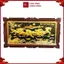 Tranh Đồng Mã Đáo Thành Công, Mạ Vàng 24K , Khung Gỗ Gụ ( 107x197cm ) - Cửu Diệu Thiên - MD022