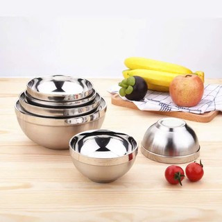Tô chén bát inox kiểu dáng Hàn Quốc 2 lớp cách nhiệt ,Tô Chén inox cao cấp đủ kích cỡ