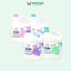 Nước giặt Dnee chính hãng 3000ml có 4 màu tím, hồng, xanh, xanh lá, an toàn cho làn da bé