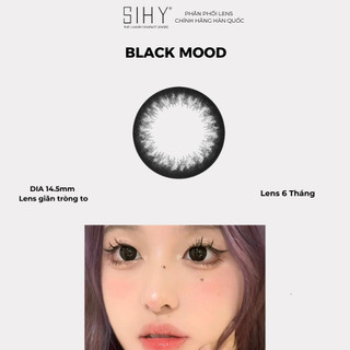 SIHY - Kính áp tròng, Lens [CẬN] Black Basic màu đen giãn tròng, độ cận 0 độ đến 8 độ