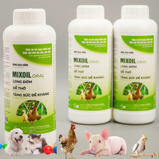 Thảo dược long đờm,nâng cao sức đề kháng MIXOIL Oral chai 1 lít chó mèo gà gia súc gia cầm VB Pharma