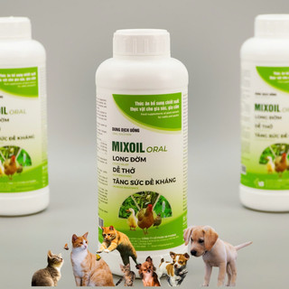 Thảo dược long đờm,nâng cao sức đề kháng MIXOIL Oral chai 1 lít chó mèo gà gia súc gia cầm VB Pharma