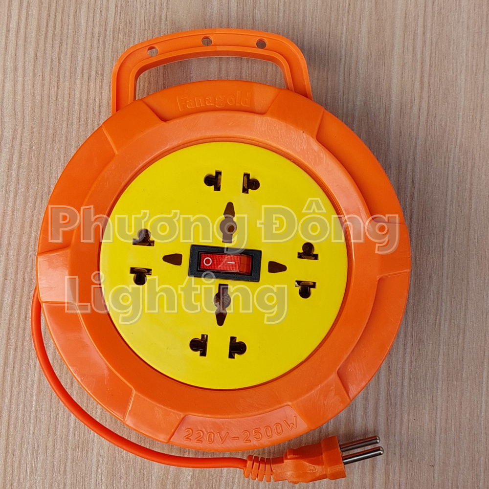 Ổ cắm điện kéo dài quay tay có công tắc - Ổ cắm Quay chịu tải cao - Dây dài 5m/8m/10m