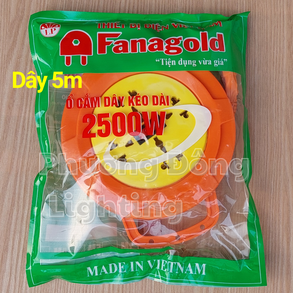 Ổ cắm điện kéo dài quay tay có công tắc - Ổ cắm Quay chịu tải cao - Dây dài 5m/8m/10m