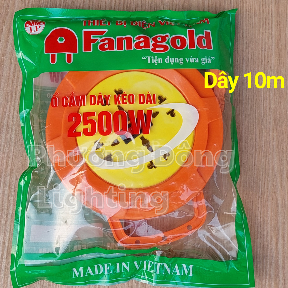 Ổ cắm điện kéo dài quay tay có công tắc - Ổ cắm Quay chịu tải cao - Dây dài 5m/8m/10m