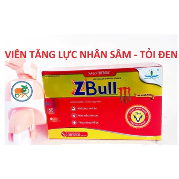 Viên uống tăng lực nhân sâm tỏi đen Zbull_Giảm ngay mệt mỏi,tăng cường sức khỏe,tăng đề kháng