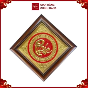 Tranh Đồng Chữ Phúc ( 40x40cm ) - Cửu Diệu Thiên - CP001