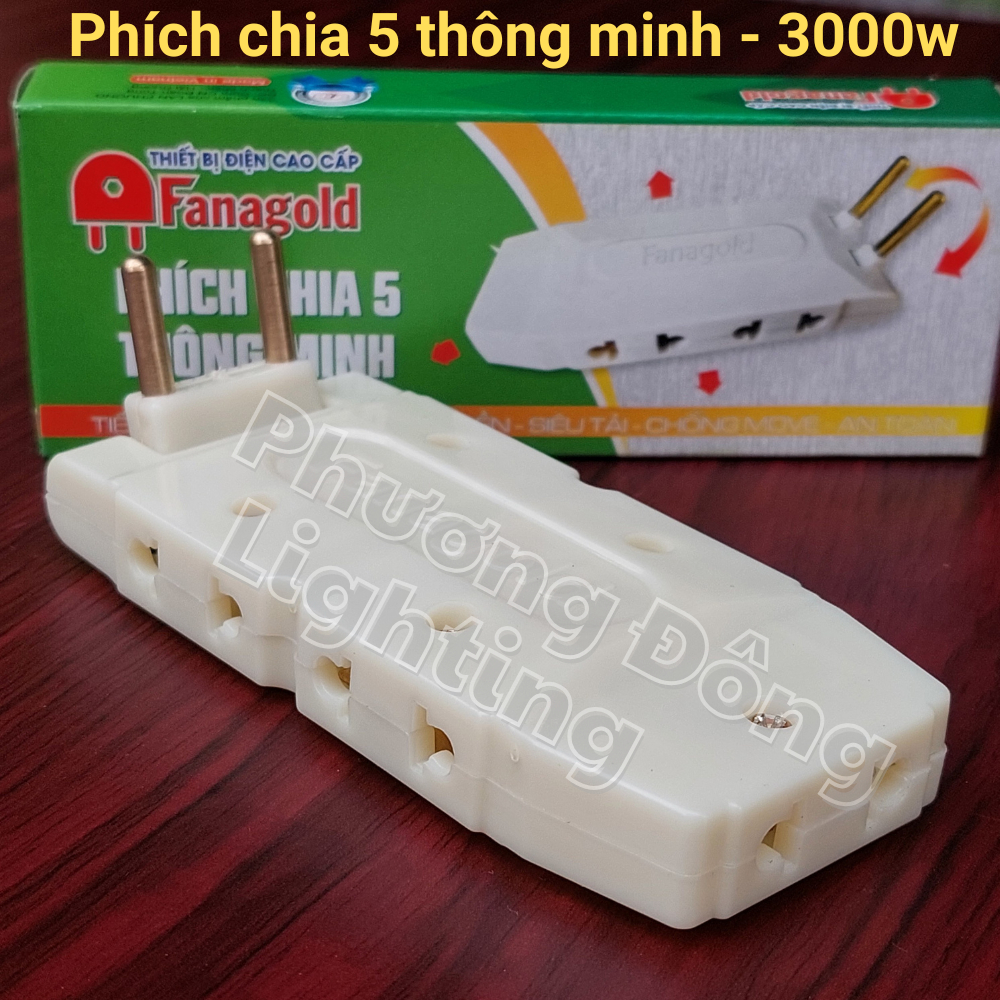 COMBO 2 Phích cắm 4 ly - Phích nối âm - Phích cắm/ Phích nối chịu tải cao 6000W - Phích cắm chia 3 ổ cắm