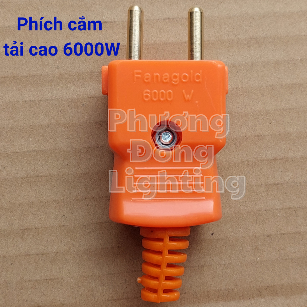 COMBO 2 Phích cắm 4 ly - Phích nối âm - Phích cắm/ Phích nối chịu tải cao 6000W - Phích cắm chia 3 ổ cắm