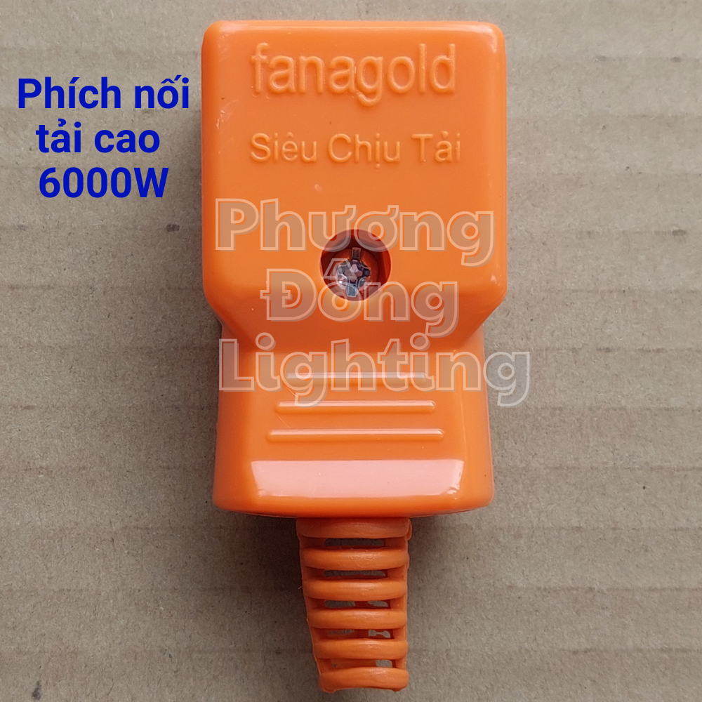 COMBO 2 Phích cắm 4 ly - Phích nối âm - Phích cắm/ Phích nối chịu tải cao 6000W - Phích cắm chia 3 ổ cắm