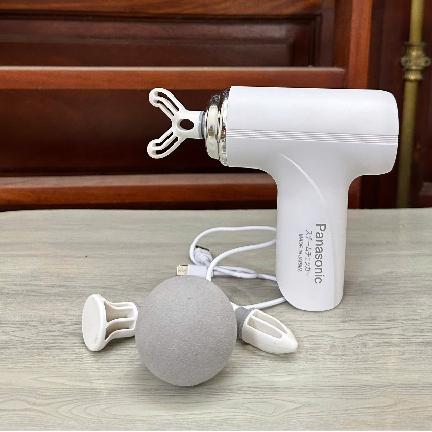 Máy Massage Cầm Tay Mini Cao Cấp Có Cảm Biến Chính Hãng Mát Xa Toàn Thân 6 Cấp Độ Chuyên Sâu Đa Năng, 4 Đầu