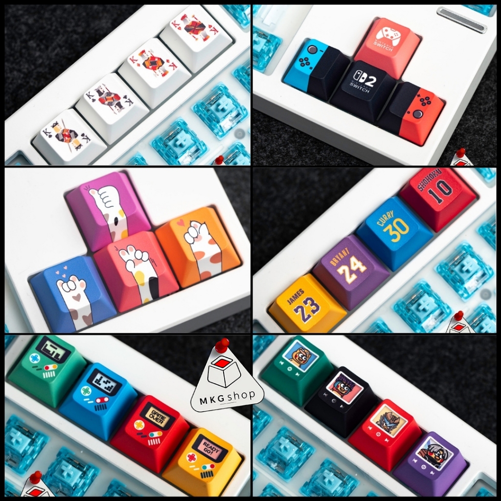 Keycap lẻ bàn phím cơ | PBT cherry profile rẻ đẹp | màu sắc cute dễ thương | BigBuy360 - bigbuy360.vn