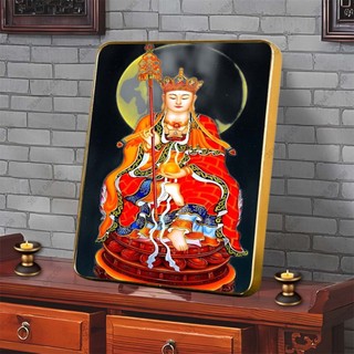 Tranh Địa Tạng Vương Bồ Tát Tráng gương siêu bóng treo tường để bàn nhiều kích cỡ