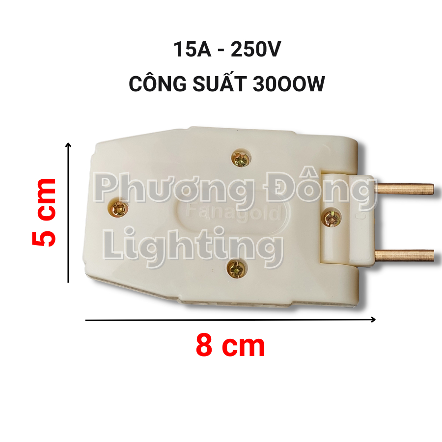 Phích cắm chia 3 thông minh 2500W Thương hiệu Fanagold