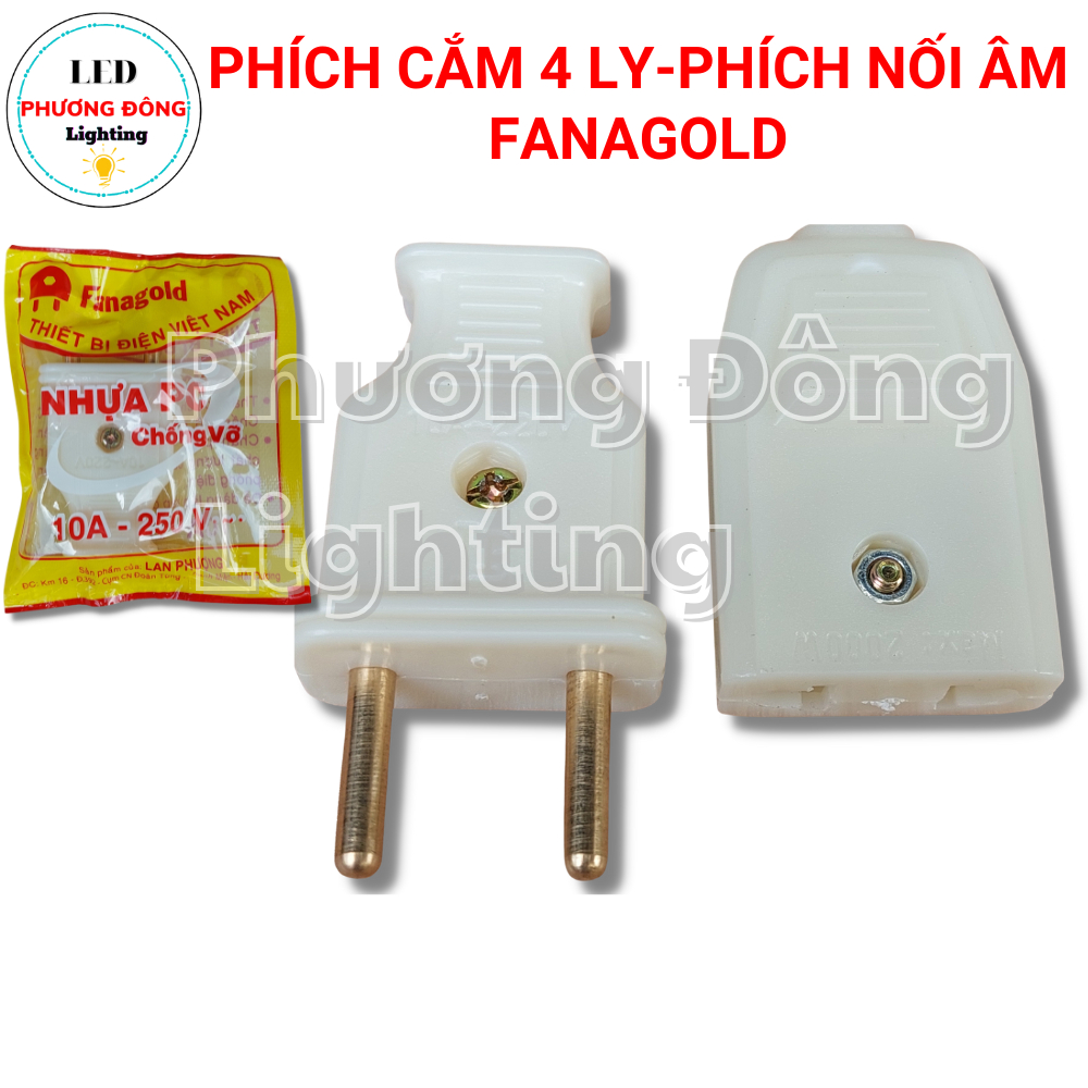 Phích cắm 4 ly - Phích nối âm Thương hiệu Fanagold