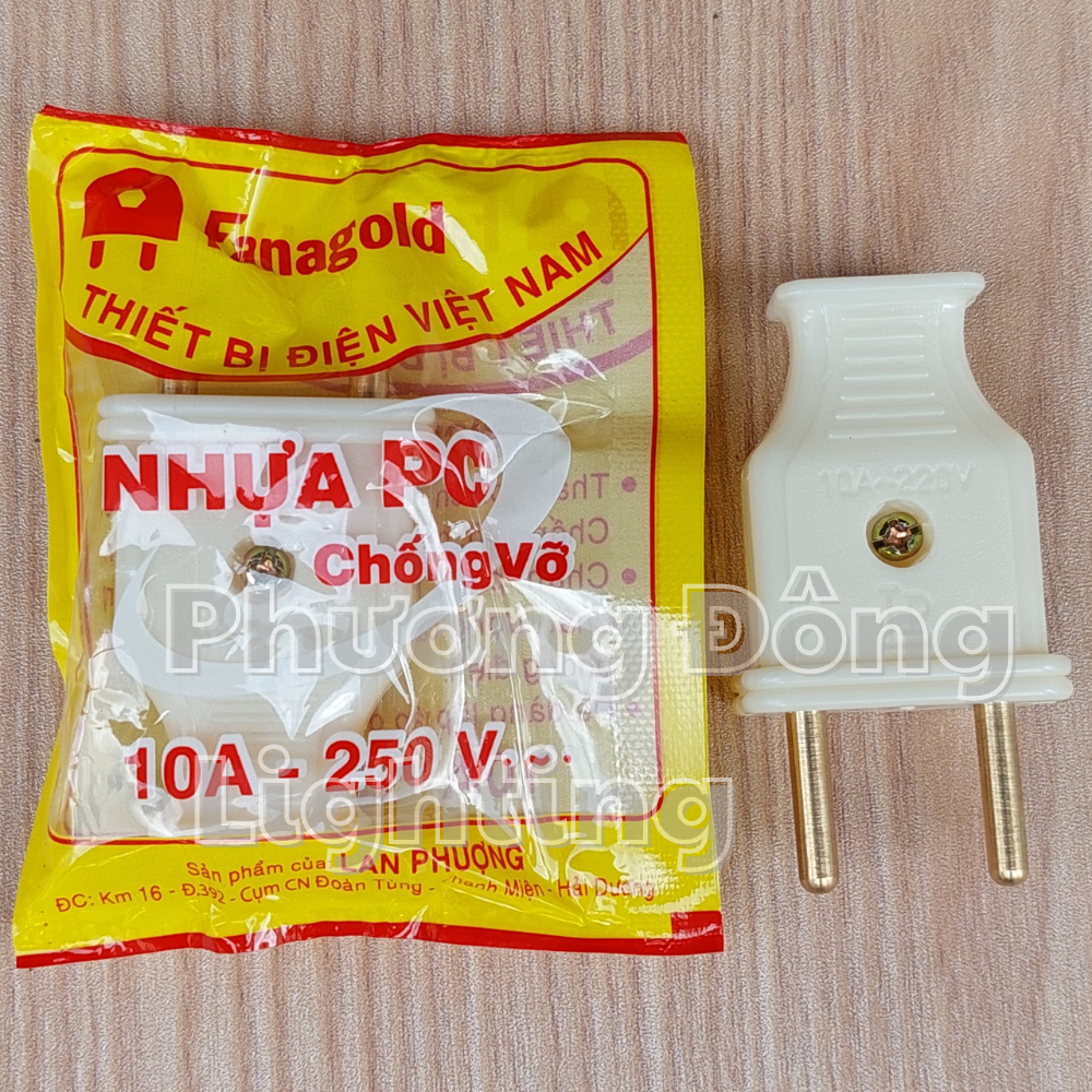 Combo 10 phích cắm 4 ly, phích nối âm Fanagold
