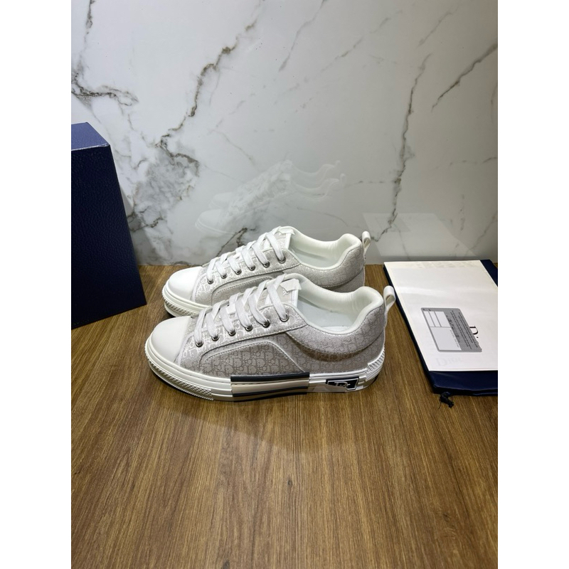 ⚡️[Hight Quality] Giày D10P Homme B23 Skater Sneakers Cream - Điểm Nhấn Logo Dệt Full Sang Chảnh Full Box Nam Nữ