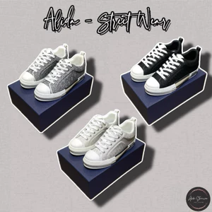 ⚡️[Hight Quality] Bộ Ba Giày D10P Low Top Sneakers - Điểm Nhấn Logo Phối Màu Đen Trắng Ob1ique Cao Cấp Full Box Qccc