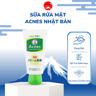 Sữa Rửa Mặt Acnes Làm Sạch Tế Bào Chết Giảm Mụn Làm Dịu Da Cấp Ẩm 130g