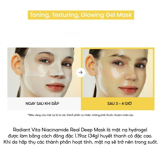 Ảnh BIODANCE Mặt Nạ Thạch Niacinamide Dưỡng Sáng Da Cải Thiện Sắc Tố Da Radiant Vita Niaciamide Real Deep Mask 34g 4