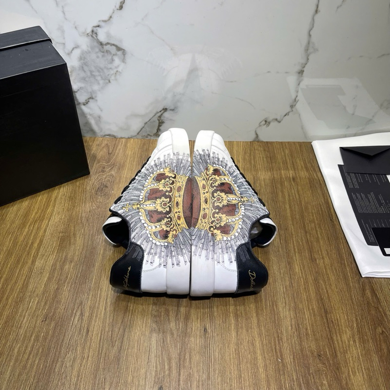 ⚡️[Hight Quality] Giày D1.lc1 Portofino In Printed Sneakers - Điểm Nhấn Logo Vương Miện Cao Cấp - Loại 1 Full Box QCCC