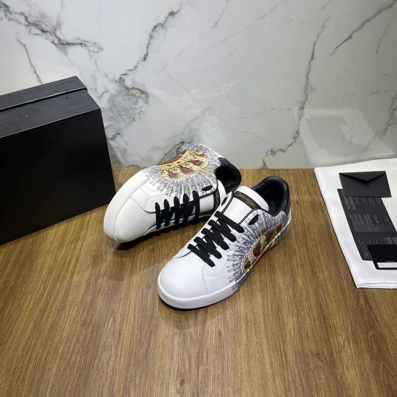 ⚡️[Hight Quality] Giày D1.lc1 Portofino In Printed Sneakers - Điểm Nhấn Logo Vương Miện Cao Cấp - Loại 1 Full Box QCCC