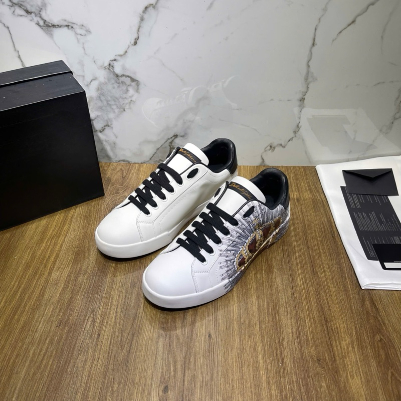 ⚡️[Hight Quality] Giày D1.lc1 Portofino In Printed Sneakers - Điểm Nhấn Logo Vương Miện Cao Cấp - Loại 1 Full Box QCCC