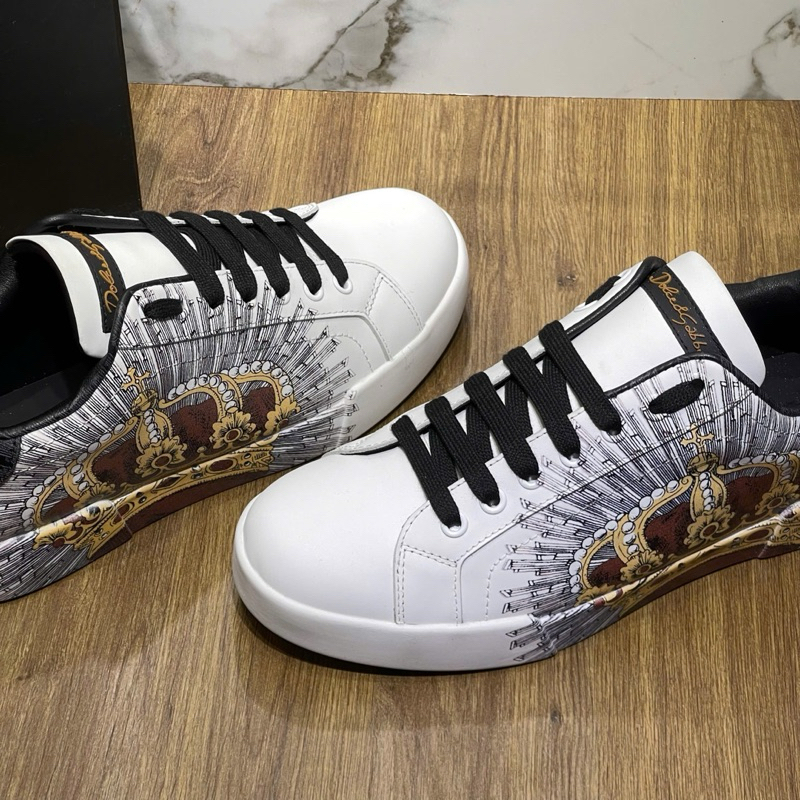 ⚡️[Hight Quality] Giày D1.lc1 Portofino In Printed Sneakers - Điểm Nhấn Logo Vương Miện Cao Cấp - Loại 1 Full Box QCCC