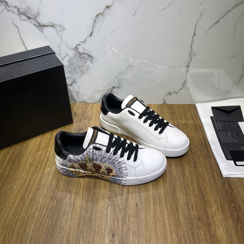 ⚡️[Hight Quality] Giày D1.lc1 Portofino In Printed Sneakers - Điểm Nhấn Logo Vương Miện Cao Cấp - Loại 1 Full Box QCCC