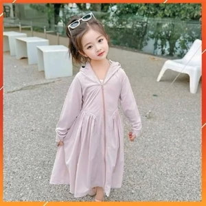 Áo Chống Nắng Toàn Thân Cho Bé Dáng Váy,Vải Thun Lạnh Cao Cấp