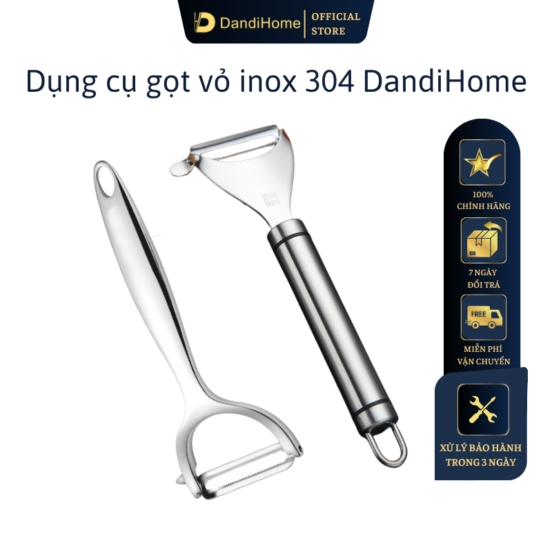 Ảnh Dụng cụ gọt vỏ, nạo sợi inox 304 DandiHome cao cấp 1